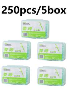 500-50pcs Dental Floss, Fine Floss, Toothpicks, Floss Box, Portable Floss Stick, Toothpicks, Fine Floss, Floss Box, Portable Floss Stick, Convenient, Easy Daily Oral Cleaning, Deep Cleaning, Essential For Daily Life, Home Decor For Living Room, Bedroom, Bathroom, Travel Supplies, Wedding, Party, Birthday, Gift For Men, Mom, Dad, Friends, New Year, Accessories, Fun Gift - Multicolor - View 15
