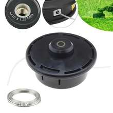 Cabezal de corte para cortadora de césped de 1 pieza compatible con Truper DES-63, ideal para recortar bordes de césped, recortar setos, cortar césped denso, etc. - Negro - Ver 2