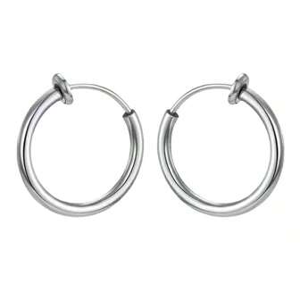 1 对休闲时尚百搭简约圆形夹式耳环