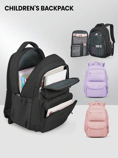 多功能背包，多口袋多隔层，可容纳14-15.6英寸笔记本电脑，适合青少年和成人。防水旅行背包，轻便休闲，180°侧开式设计，大容量，满足日常户外活动需求。