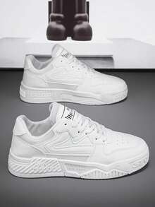 Giày thể thao nam thời trang đa năng, giày thể thao chống trượt, chống mòn dành cho thanh thiếu niên, phù hợp với mọi mùa, phong cách thập niên 2000 - trắng - Xem 5