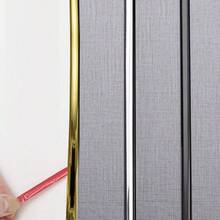 1 Roll Self-Adhesive PVC Decorative Wall Sticker - 10m/32.8ft Peel And Stick Molding Trim, Shiny Mirror Finish For Living Room, Bedroom, Bathroom, And More, Easy DIY Home Decor, Bathroom Wall Stickers - Multicolor - View 6