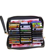 Card Holders - Estilo 1 36 ranuras para tarjetas antidesmagnetización - rojo vino - Ver 7