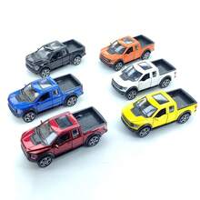 1:36比例合金皮卡车模型，儿童玩具车，男孩摆件模型，做工精致，材质扎实，适合收藏，生日礼物，桌面摆件，汽车装饰，节日礼物，适合3-12岁，母亲节，儿童节，感恩节，圣诞节 - 彩色 - 查看 2