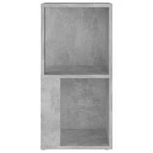 Mobiletto angolare Larryhot grigio cemento 33x33x67 cm in legno ingegnerizzato, bello e pratico, ideale per riporre oggetti e decorare la casa - Grigio - Visualizzare 5