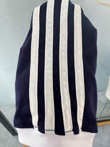 4-Stripe Short Sleeve T-Shirt With English Print, Slim Fit, Fashionable Casual Tee For Women