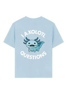 Tween Boy Casual Graphic Print Crew Neck Short Sleeve T-Shirt, Summer Top - Baby Blue - View 5