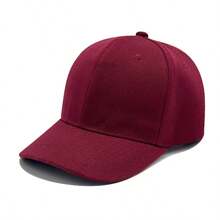 1pc Unisex Thickened Hard Top Sun-Proof Casual Solid Color Baseball Cap - A - View 23