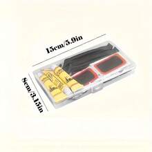 Ein erstklassiger Fahrrad-Reifenreparatur-Set: Ausgestattet mit strapazierfähigen vulkanisierten Flicken und Metallschleifscheiben kann er Reifenpannen schnell reparieren und ist für alle Fahrräder, einschließlich Motorräder, Mountainbikes, Rennräder usw. geeignet.