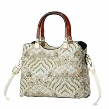 Women Top Handle Bags - 卡其色 - 查看 3