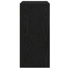 vidaXL Bücherregal Schwarz Eichen-Optik 31x24x52 cm Holzwerkstoff - Schwarz - Übersicht 5