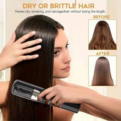 1 Set Rechargeable Cordless Hair Trimmer, Portable Wireless Hair Clipper For Home And Outdoor Travel Hair Care, 2-In-1 Detachable Hair Clipper And Trimmer, Cordless Beauty Tool For Damaged Hair (Dry, Curly, Frizzy, Fragile), Portable USB Rechargeable Detachable Home Hair Clipper, Hair Grooming, 500mAh Battery Capacity