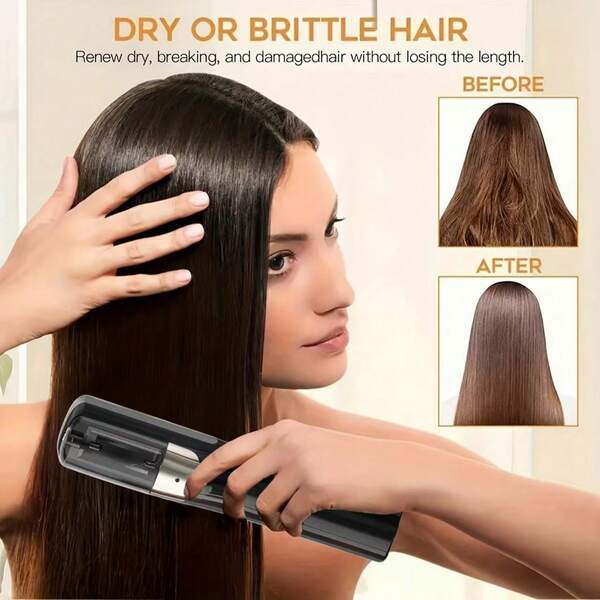 1 Set Rechargeable Cordless Hair Trimmer, Portable Wireless Hair Clipper For Home And Outdoor Travel Hair Care, 2-In-1 Detachable Hair Clipper And Trimmer, Cordless Beauty Tool For Damaged Hair (Dry, Curly, Frizzy, Fragile), Portable USB Rechargeable Detachable Home Hair Clipper, Hair Grooming, 500mAh Battery Capacity