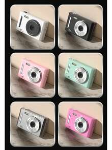 二合一高清数码相机，配备双 CCD 传感器，复古风格，适合旅行摄影，2 种款式可选（含 32GB 存储卡），是送给学生、圣诞节、万圣节、感恩节、生日的绝佳礼物