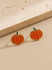 2-8pcs/Set Multi-Element Ghost Pumpkin Earrings Set, Creative Cute Cartoon Earrings Suitable For Halloween Party