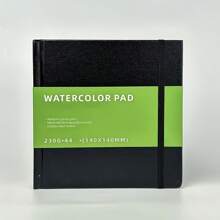 1 件优质豪华水彩素描本垫 - 38 张高品质纸张，110 磅，230 GSM，冷压，无酸纸，非常适合水彩技巧、混合媒体、绘图、绘画和艺术日记