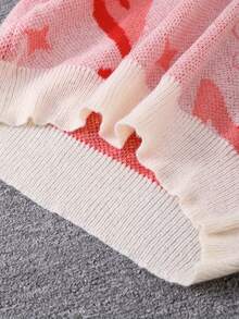 Ladies' Creative Printed Knitted Sweaters, Stylish And Casual Pullovers, Made Of Soft, Comfortable And Warm Fabric, Suitable For Spring, Autumn And Winter.