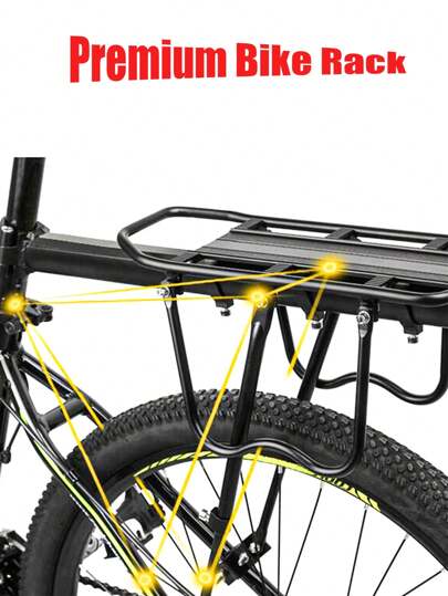 Premium Bike Rack Gift - Heavy Duty Cycle Carrier W/Reflectors | Dad's Birthday/Xmas Cycling Present