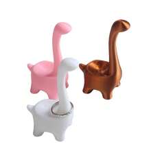 Ring Dinosaur Stand, Suitable For Earrings, Rings, Jewelry, Desktop Decorations, Wedding Engagement Ring Stand, Cute College Style Room Decoration, Cute Female Gift, Suitable For Valentine'S Day, Romantic Night, Birthday, Anniversary, Ring Stand Display Stand Creative Decoration , Makeup Room Decor - Multicolor - View 3
