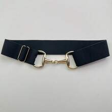 1 件可调节弹性腰带金属扣时尚服饰配饰女式腰带 2024 夏季、秋季、万圣节 - 彩色 - 查看 39