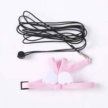 Pet Parrot Bird Harness Leash Adjustable Bird Flying Harness Traction Rope With Cute Wing For Parrots Pigeons Budgerigar Lovebird Cockatiel Mynah Outdoor Training Toy Color Randomly