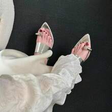 Women Heeled Sandals - 黑色 - 查看 6
