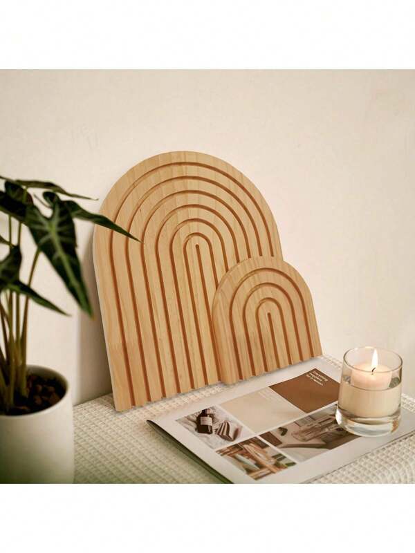 Wall Shelf Ornament Dresser Ornament, Aesthetic Boho Wooden Rainbow Arches Home Decor, Shelf Decor Table Decor Dresser Decor Mantle Countertop Decorations, For Living Room, Bedroom, Kitchen, Coffee Bar, Set Of Two,Set Boho Wooden Rainbow Arches Home Decor, Shelf Decor Table Decor Dresser Decor Desk Decor Countertop Decorations, For Living Room, Bedroom, Kitchen, Office Birthday Plates Kitchen Accessories Kitchen Decor Tray Trays Fruit Tray Tray Decor Gifts Graduation