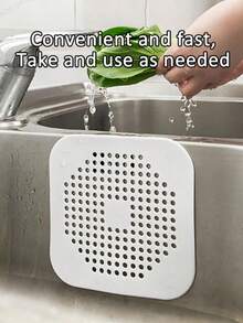 FlexiHome 硅胶过滤器盖，淋浴和厨房水槽防溅排水保护器，柔性毛发收集器，易于清洁的过滤器 - 彩色 - 查看 7