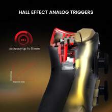 GameSir Kaleid Flux Gamepad Wired Hall Joysticks Controller Phone Gamepad Video Game Controller Gaming Controller - Black - View 5