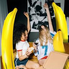 Inflatable Banana Loop Game, 1 Inflatable Banana, Fun Decorations, Water Toys, Pool Parties, Party Games,Suitable For Party Decorations - Yellow - View 6