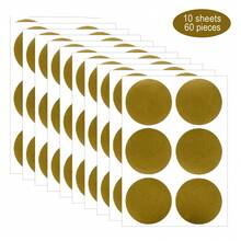 90pcs 25mm/1inch Round Scratch-Off Stickers With Diy Game Festival Scratch-Off Coating, Interactive Stickers Valentine's Day - Multicolor - View 7