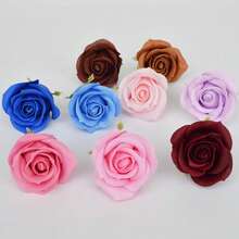 24朵/盒 50朵/盒 5.5cm花頭 玫瑰四層香皂花香仿真永生花玫瑰頭情人節diy花束禮盒玫瑰沐浴花香皂花香氛玫瑰花必備情人節禮物手捧花天然 生日禮物人造花、玫瑰、DIY、婚禮花束、插花、派對、家居裝飾，24 件/50件 - 寶藍色 - 查看 6