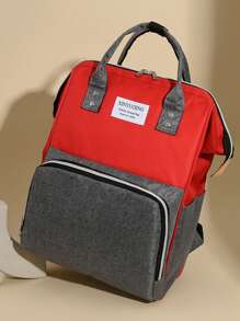 Mochila Multifuncional Bolsa de Fraldas, Bolsa de Mamãe Casual de Grande Capacidade
