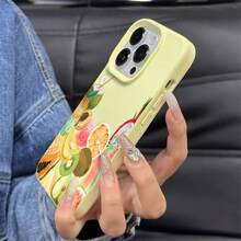 Ultra Thin IPhone Case For IPhone 16 Pro Max/15/14/13/12/11 - Soft Flexible TPU With Tropical Fruit Watercolor Pattern Design | Anti-Scratch, Shockproof, Anti-Slip Protection | Slim Protective - 黃色 - 查看 3