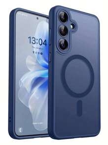 Premium Matte Magnetic Wireless Charging Phone Case Designed For For Galaxy S25, S24, S23 Ultra Plus, Featuring Shockproof Lens Protection And A Durable Acrylic Back.