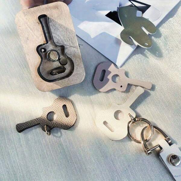 Herramienta de corte para manualidades de cuero, cortador en forma de guitarra mini, afilado y duradero, corte rápido