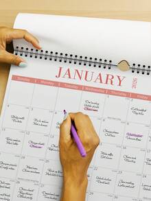 BUBU 18页2026-2027年大号桌面日历，A3尺寸（11英寸 x 15英寸），月度计划笔记本，家用挂历，个人计划和任务管理，家居装饰，学校/办公用品，完美礼物 - 活力彩 - 查看 8