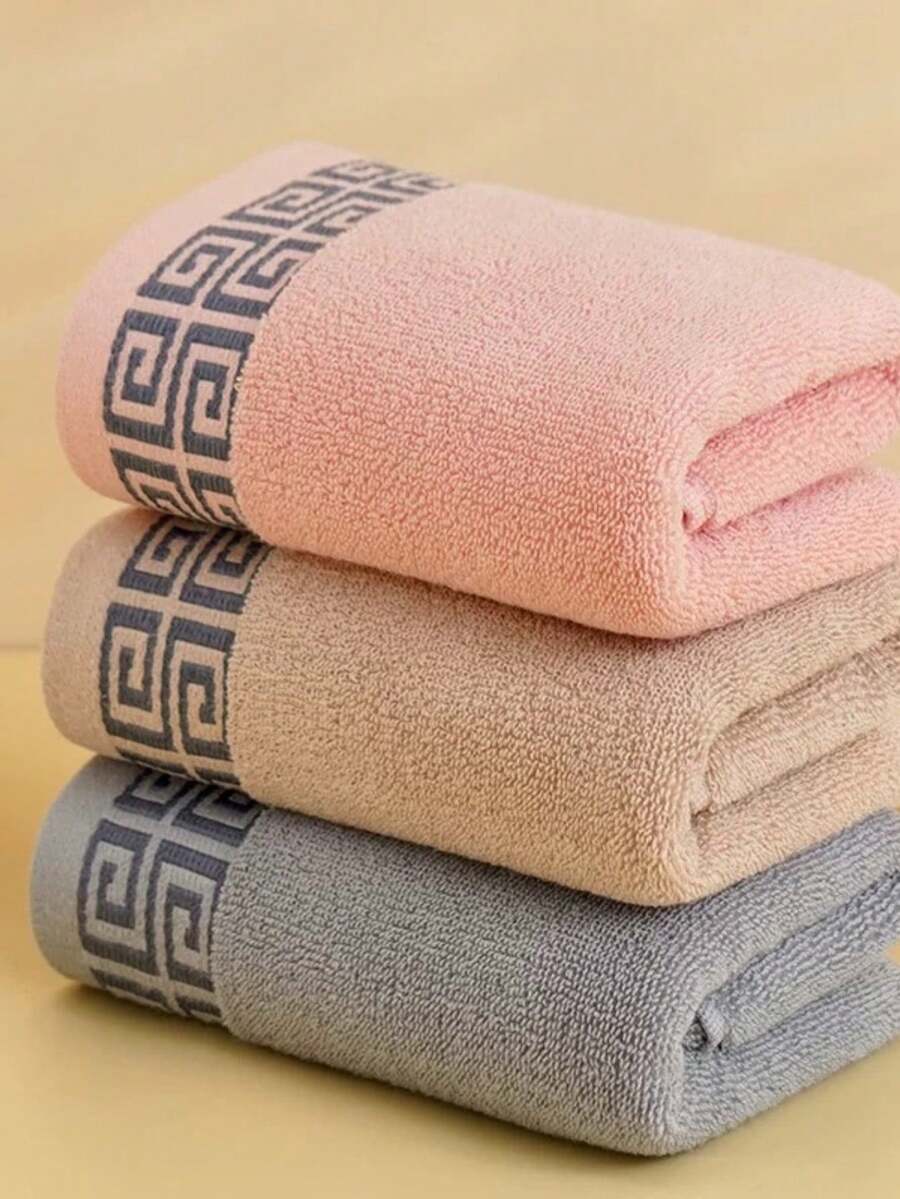 Toallas de baño medio 90x170cm textil hogar super absorbentes tamaño grande secado rápido patrón geométrico opción mayoreo hotel spa viaje calidad premium suaves masaje baño regalo utilitario - Multicolor - Ver 1