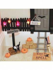 2 Peças/Conjunto Mini Fardo de Palha Acessórios para Casas de Bonecas, Decoração Realista de Cenário de Celeiro e Terra do Campo para Modelo em Miniatura de Bonecas Articuladas (BJD) - Multicolorido - Visão 3