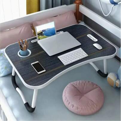 Laptop Bed Desk Tray Stand With Cup Holder/Drawer For Bed/Sofa/Study/Reading/Writing Low Sit Floor Large Portable Folding Leg Dining Table 2025 Model