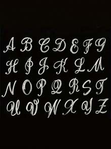 1 件 A-Z 字母水钻胸针 - 欧式风格，合金材质，镶嵌闪亮宝石，时尚别针，适合西装、衬衫、夹克、连衣裙、西装外套和毛衣，适合日常通勤、商务会议、约会和活动办公室配饰珠宝圣诞节万圣节衣服别针有趣可爱的教师礼物 - 銀色 - 查看 3