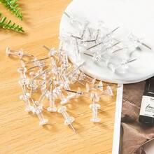 40piezas/10 piezas por caja, chinchetas de pulgar , suministros de arte para estudiantes, pintura, expansión, creatividad, oficina y material escolar. Chinchetas utilizadas para paredes, tablero de corcho, mapas, calendarios, fotos, alfileres de mapa, alfileres con cabeza de plástico grande, con caja de almacenamiento, proyectos de manualidades DIY, organización de la oficina en el hogar, vuelta al colegio, decoración de fiesta de graduación, material escolar - transparente - Ver 4