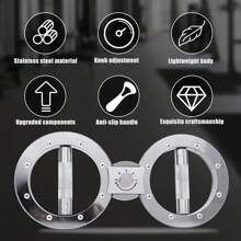 可调节阻力臂训练器 - 多功能前臂和肌肉锻炼器，适用于拳击，8 字形设计，带防滑手柄，非常适合速度训练和健身 - 彩色 - 查看 4