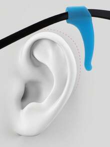 10个防滑眼镜耳钩，柔软灵活的眼镜腿夹，时尚眼镜和老花镜配件，防脱落 - 彩色 - 查看 3