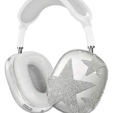 Rhinestone Star Design Protective Case For AirPods Max Headphones - Clear - View 8