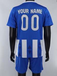 Customized Espanyol La Liga Football Jersey With Personalized Graphics, Logo, Name And Number, Unisex, Breathable Quick-Dry Fashionable Sports T-Shirt Suitable For Badminton, Volleyball And Football Training - Multicolor - View 4