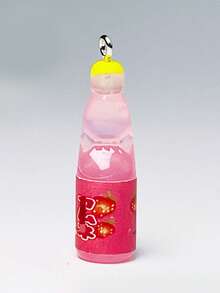 10pcs Plastic Soda Bottle Shaped Pendants, Suitable For Jewelry Making And Mini Crafts, Including Juice, Alcoholic Drinks, Lemonade And More - Multicolor - View 7