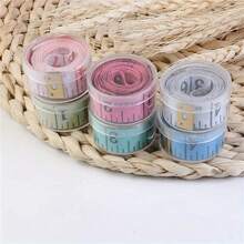 Bộ 5 thước dây may hiện đại, nhiều màu sắc, dụng cụ đo chính xác phù hợp cho việc cắt quần áo, đo thể dục, làm đồ thủ công DIY và nhiều hơn nữa (5 cái/3 cái/2 cái/1 cái) - Nhiều màu - Xem 5