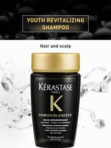 Kérastase Chronologiste 赋活洗发露 80ml，奢华黑钻系列，修护受损发质，恢复秀发活力，蕴含深海萃取精华和透明质酸，令秀发柔软亮泽，是送给女友/闺蜜的完美礼物，无硫酸盐配方，沙龙级品质，适合所有发质，日常使用或旅行携带皆宜，100% 满意保证 - 洗髮精80ml - 查看 2