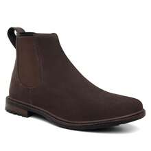 Men's Chelsea Boot, Casual Ankle Boot, Genuine Suede Leather, Durable And Soft, Fashion 2026 - 咖啡 - 查看 5